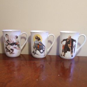 Norman Rockwell Vintage Mugs